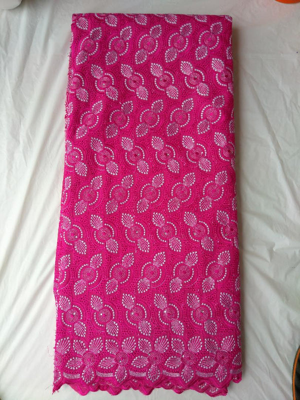 Pink Swiss voile Lace - Ladybee Swiss Lace