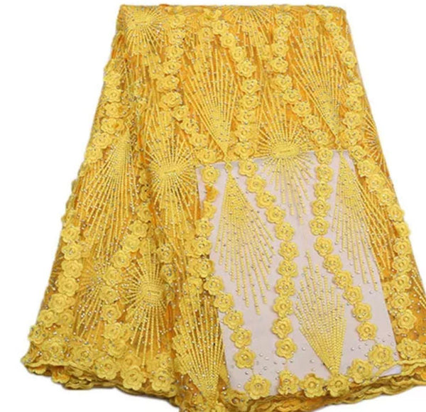 New fully Stone Net Lace - Ladybee Swiss Lace