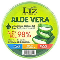 LIZ PROFESSIONAL 98% ORGANIC ALOE VERA MOISTURE AQUA SOOTHING GEL 10OZ