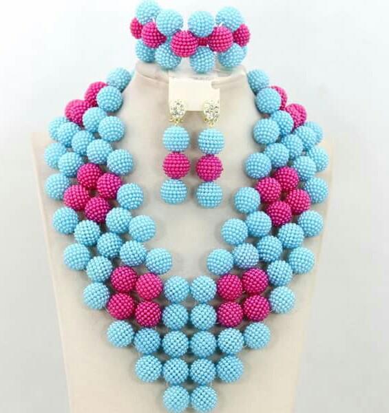 Ball Beads Jewelry Set - Ladybee Swiss Lace