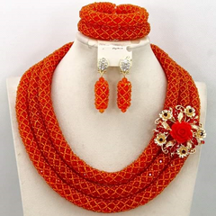 Yellow Beads Set - Ladybee Swiss Lace