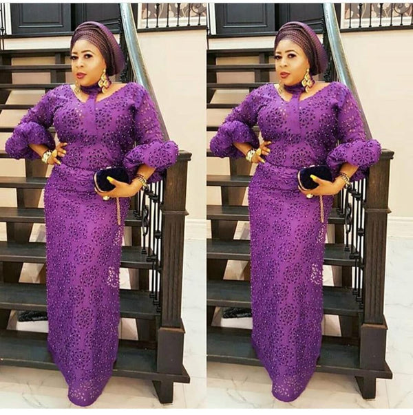 Fully Beaded Lace Cut Fabric - Ladybee Swiss Lace