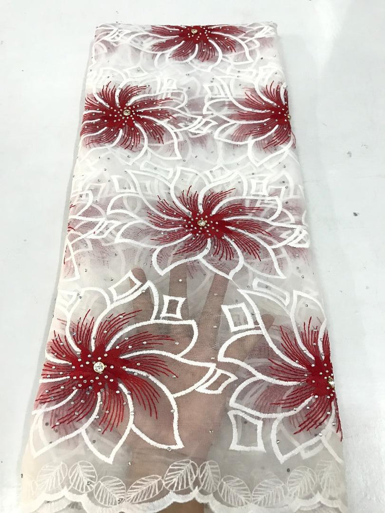 New Arriva Net Lace Fabric - Ladybee Swiss Lace