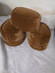 Brown Nigerian Traditional  Native  Wear Men Cap for Traditional Ceremoneis - Ladybee Swiss Lace