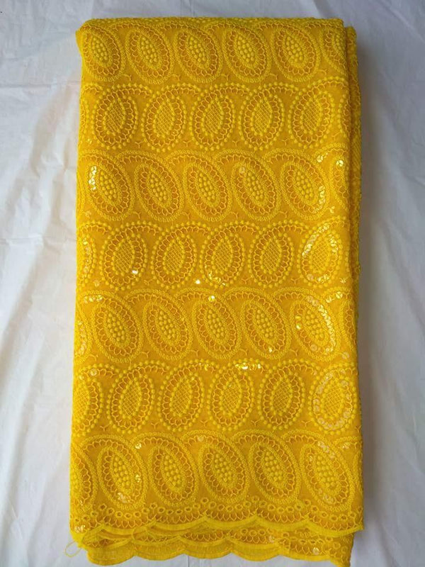 Elegant Soft Sequence Lace Fabric - Ladybee Swiss Lace