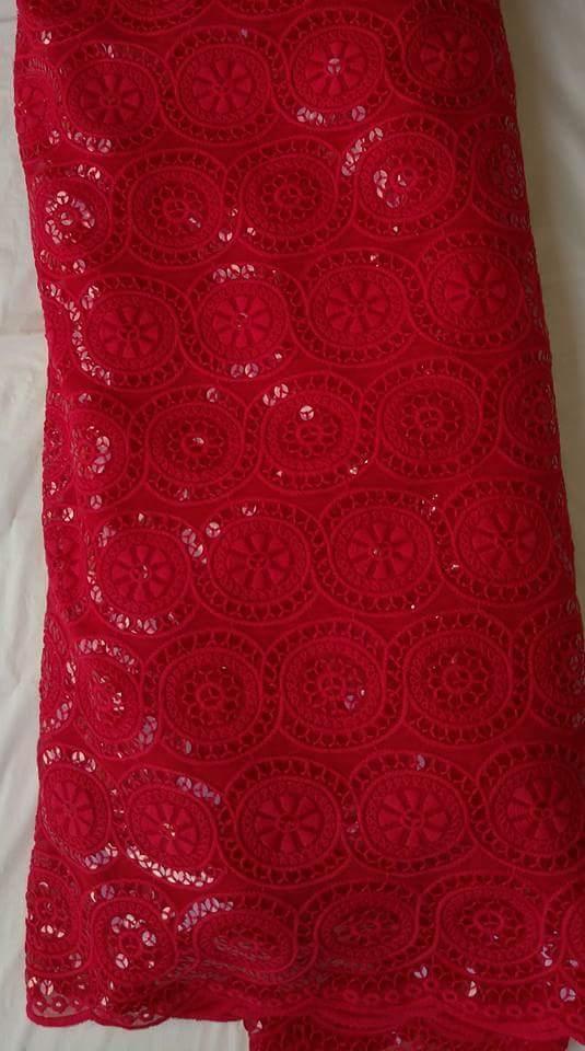 Soft Polish Lace Fabric - Ladybee Swiss Lace