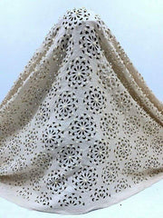 Fully Beaded Lace Cut Fabric - Ladybee Swiss Lace
